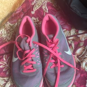 Pink Nike shoes